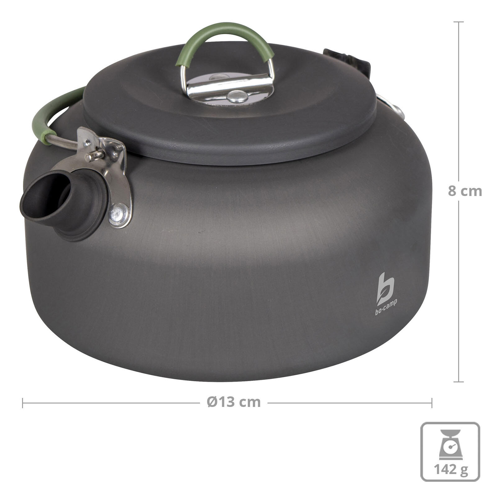 Bouilloire de camping 0,8 L à thé en aluminium 2/5