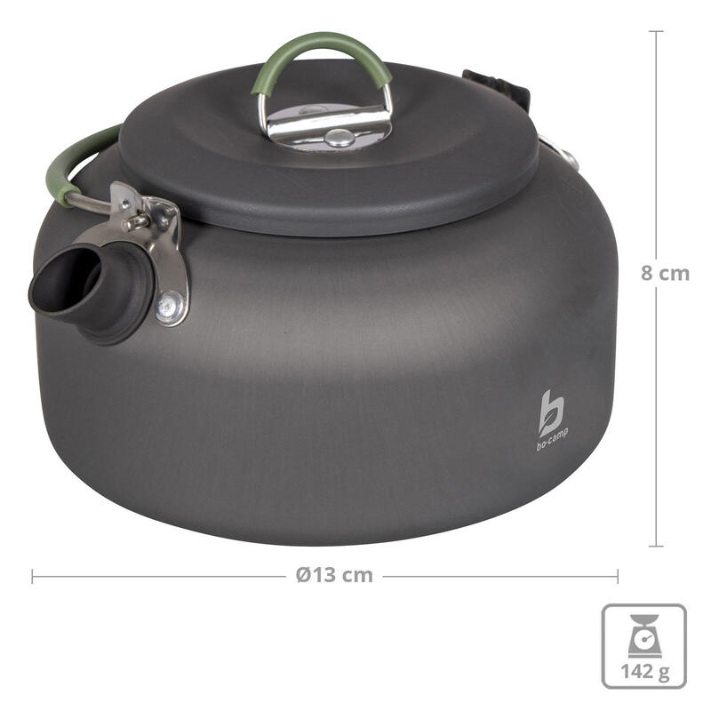 Hervidor de camping 0.8 L té agua cocina Aluminio