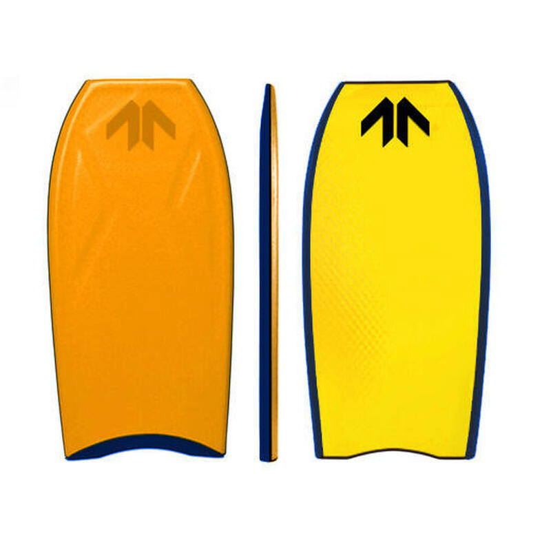 Prancha de Bodyboard Found Boards, MR Super LTD, PP, Laranja/Amarelo, 42