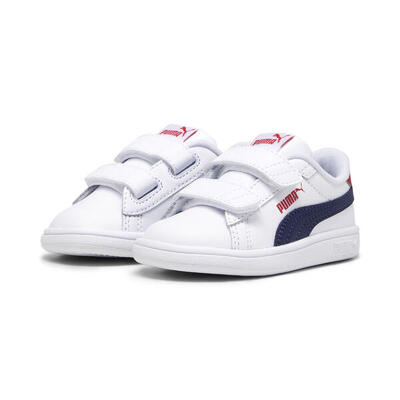 Zapatillas Bebés Smash 3.0 Leather V PUMA White Lavender Alert Purple