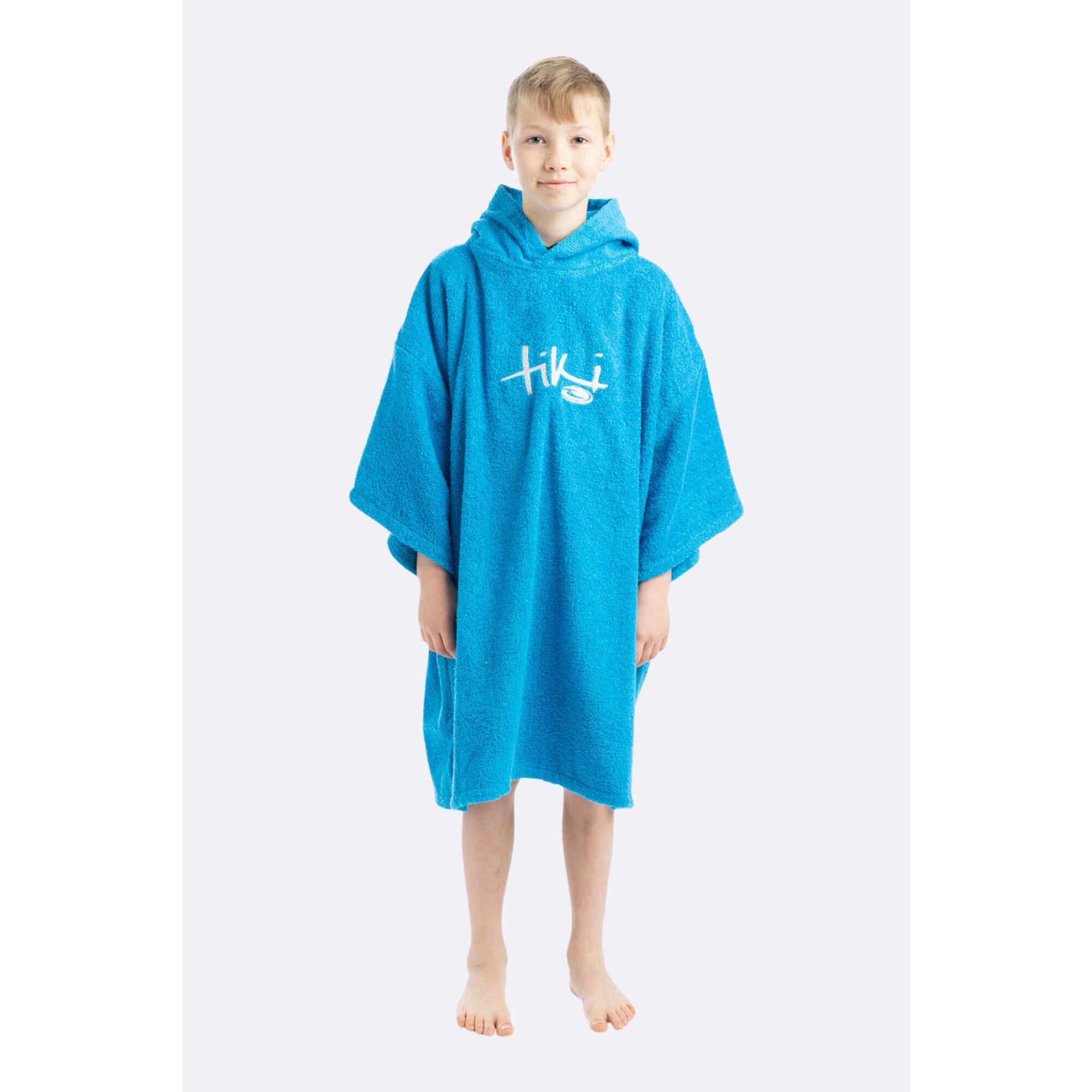 TIKI SURF Junior Hooded Change Robe - Blue