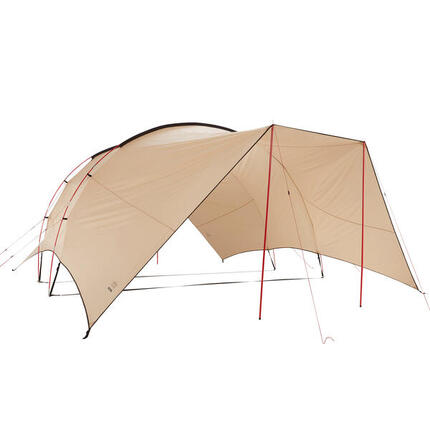 Pavillon Tarp Tahuta Shelter 5 Voile d'ombrage Camping Auvent 6x5 m