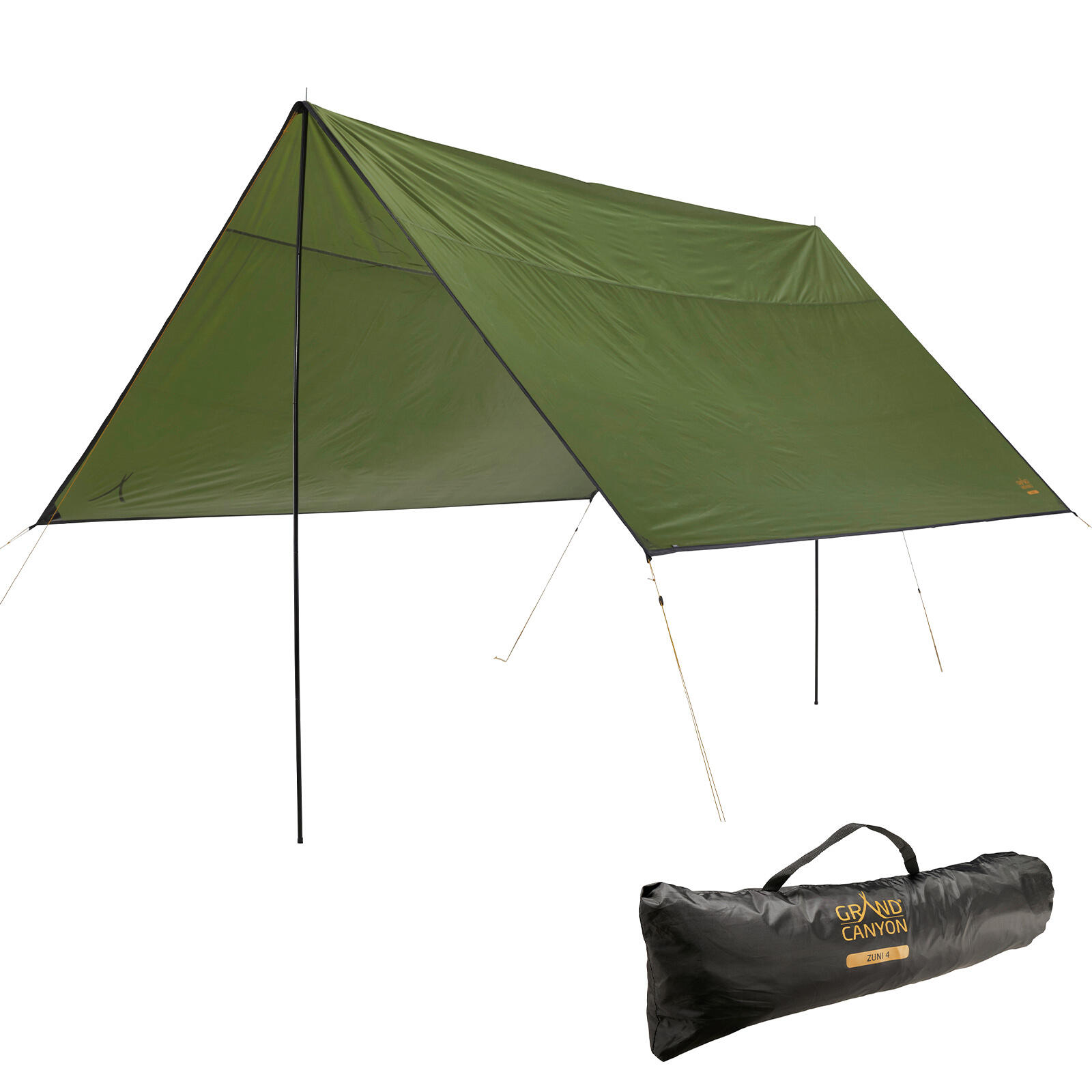 Grand Canyon - Tarp Zuni 4 Voile D'Ombrage Camping Auvent Bâche Uv50 Étanche 4m - Tarp - Taille Unique - Decathlon