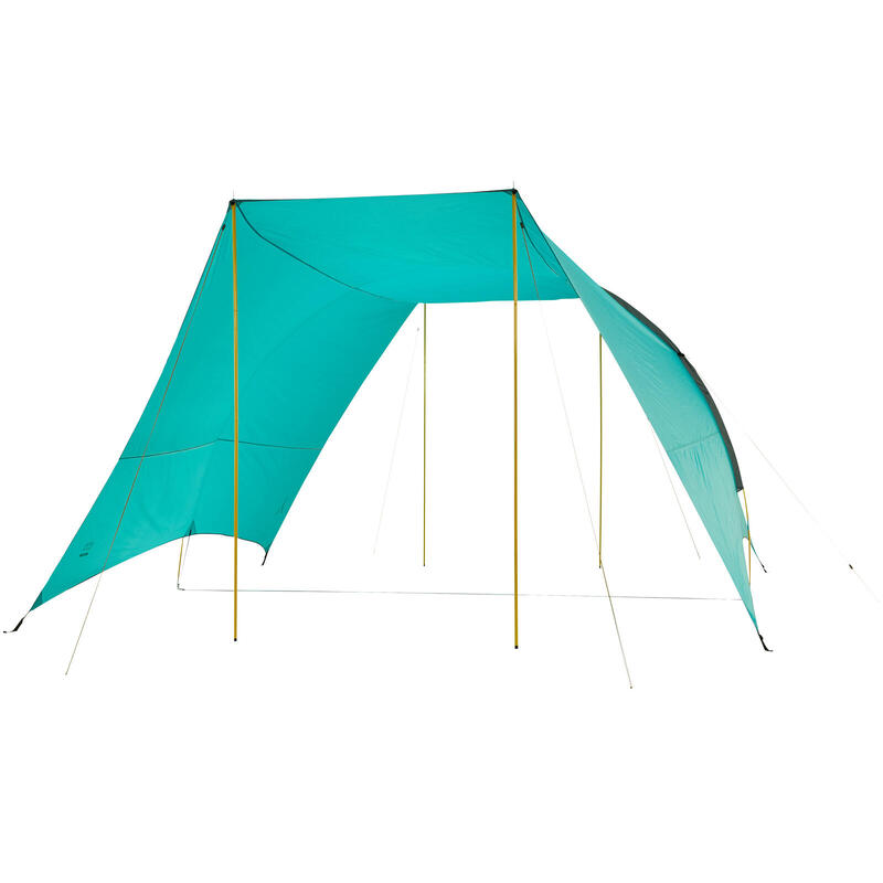 Pavillon Tarp Tahuta Shelter 4 Voile d'ombrage Camping Auvent 5x4 m