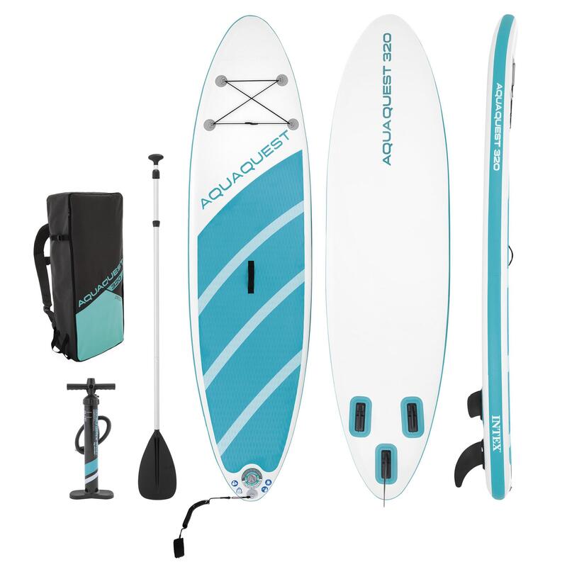 Intex 68242NP - Aqua Quest 320 SUP Gonfiabile, con accessori, 320x81x15 cm