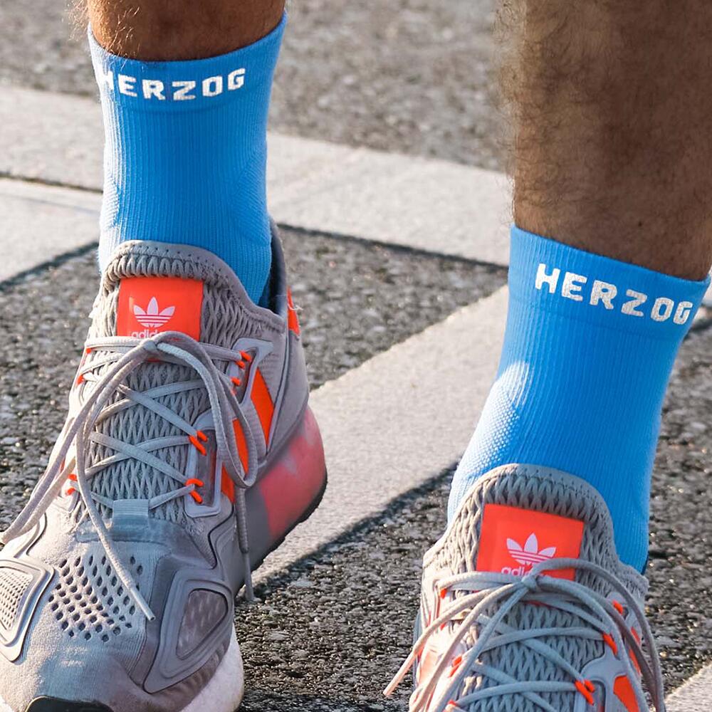 Herzog PRO Compressie Enkelsokken Blauw 3/3