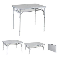 Table de camping Premium pliante jardin 4 hauteurs Alu