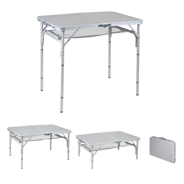 Bo-Camp Table Camping Ovale Coffre 120x80cm - Pliante Et Stable Avec Pieds Réglables