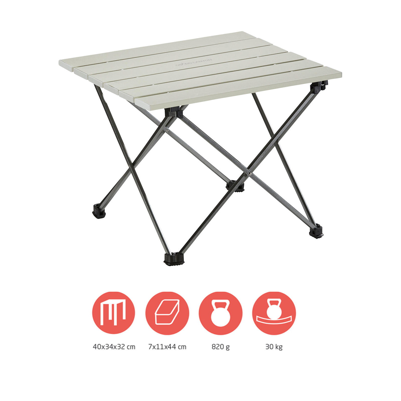 Campingtafel Tucket Micro Camping Inklapbare tafel Roltafel Vistafel Bivy alu 2/7