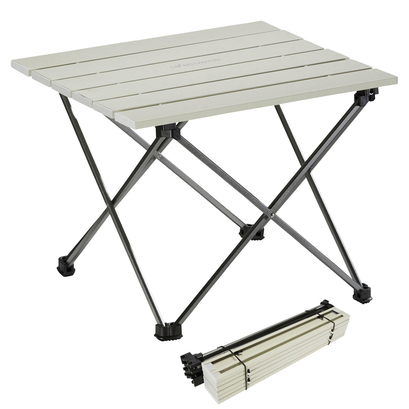 GRAND CANYON Campingtisch Tucket Micro Camping Falttisch Rolltisch Tisch Angeltisch Bivy Alu