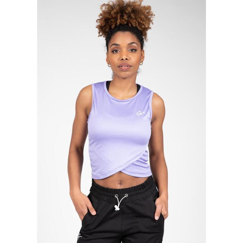 Estelle Twisted Crop Top Lilac