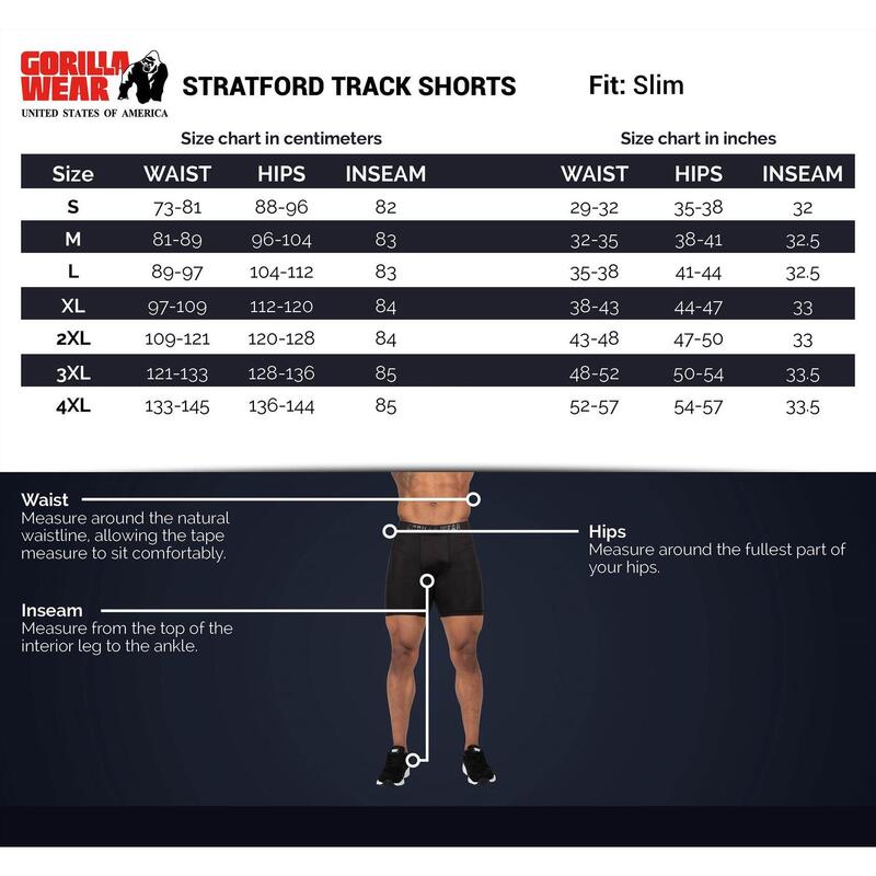 Stratford Track Shorts - Black