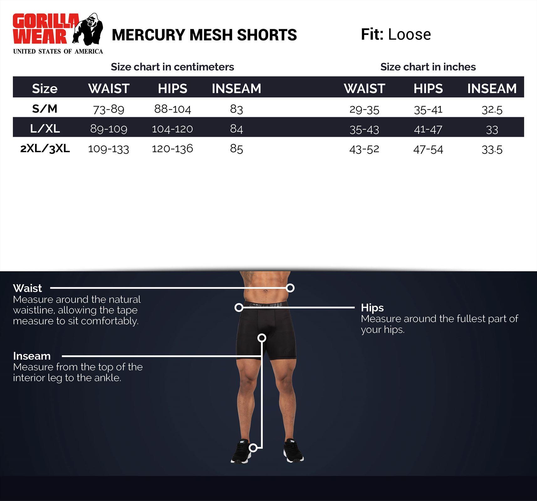Spodenki fitness męskie Gorilla Wear Mercury Mesh Shorts 5/5