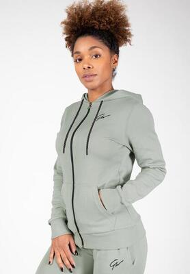 Pixley zipped hoodie ight groen