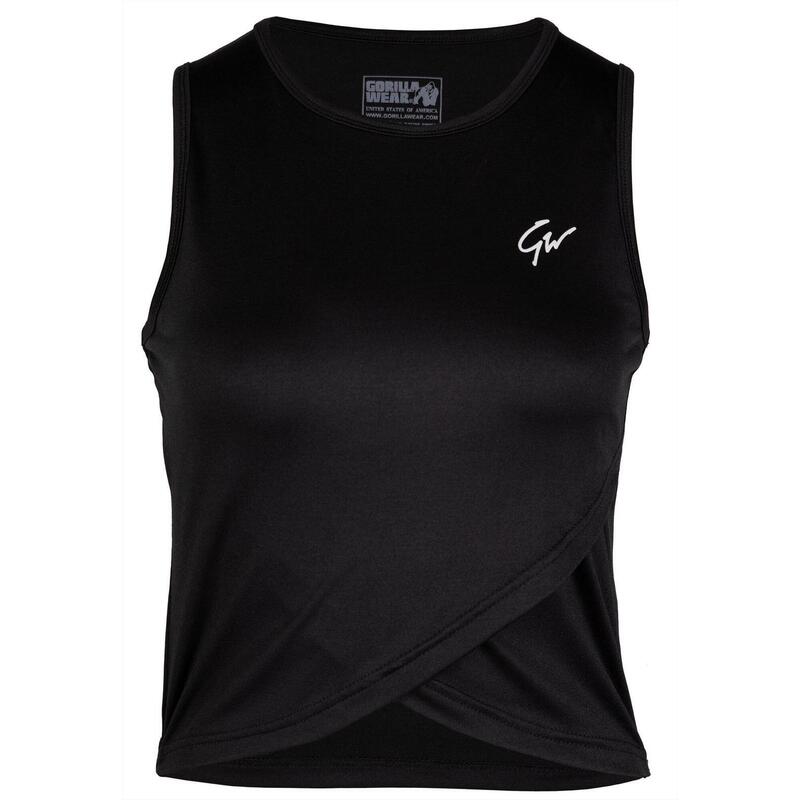 Estelle Skręcone Crop Top - Czarny