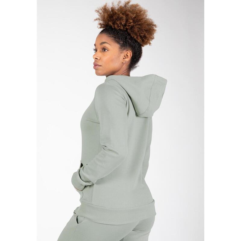 Pixley Zipped Hoodie Light Green