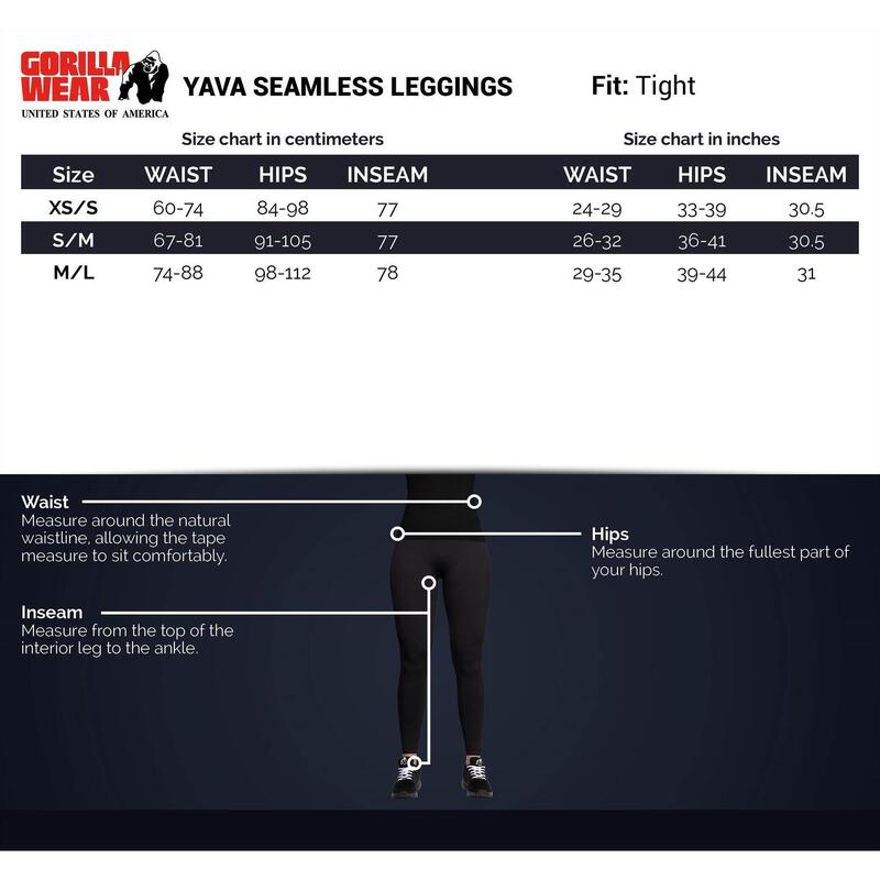 Yava Seamless Leggings Black