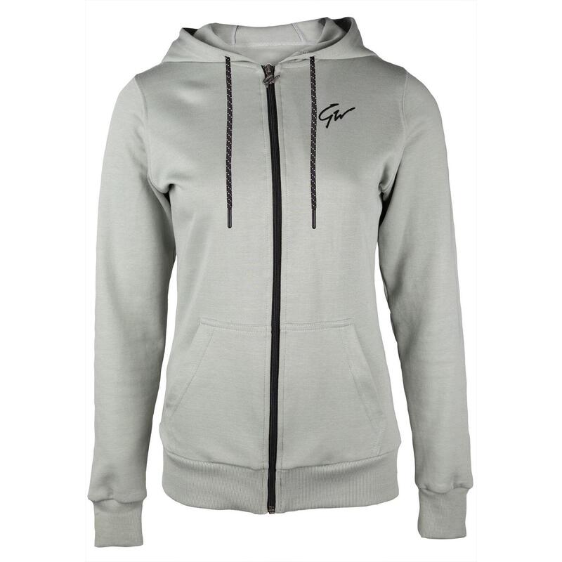 Pixley Zipped Hoodie Light Green