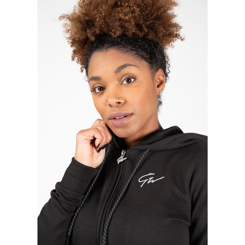 Pixley Zipped Hoodie Black