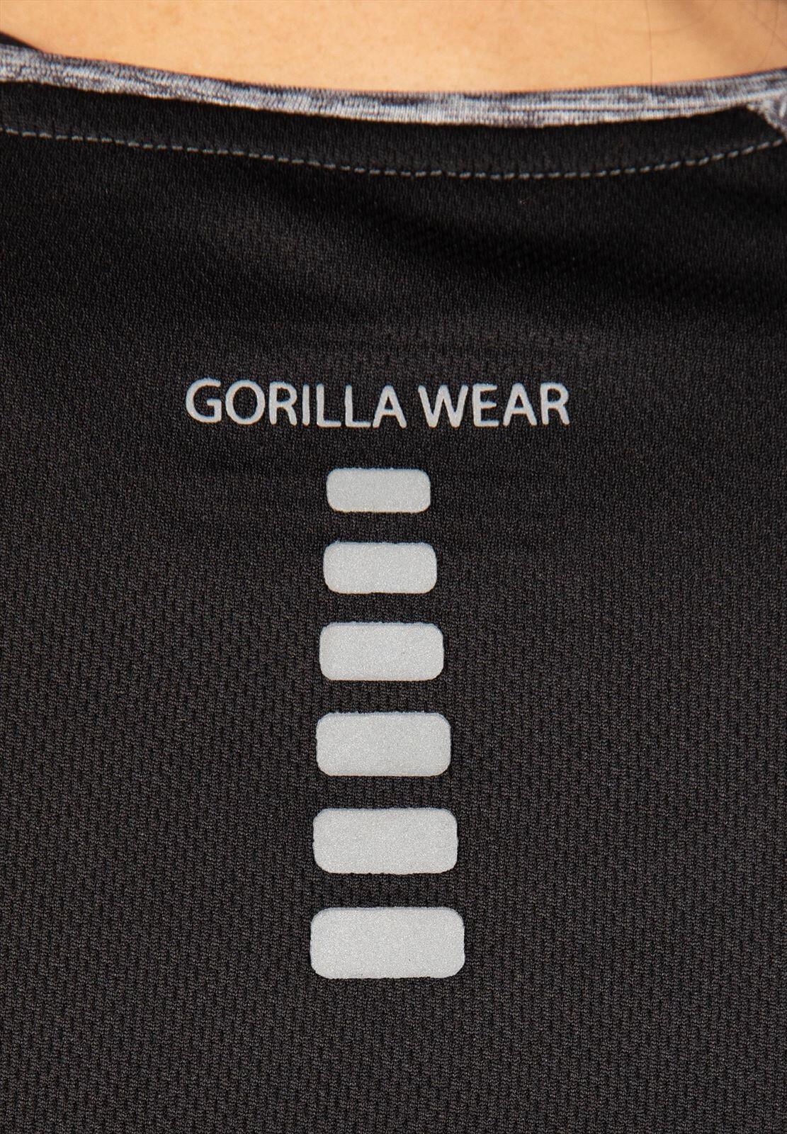 Monetta Performance Maglietta - Grau Melange/Nero 6/6