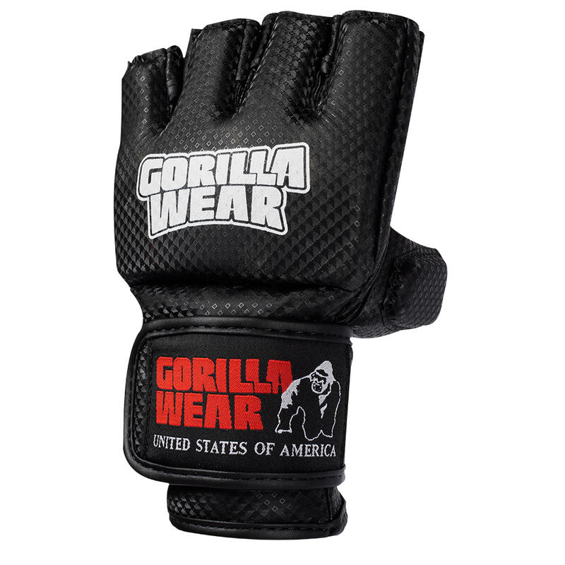 Manton MMA Gloves (With Thumb) - Noir/Blanc /M