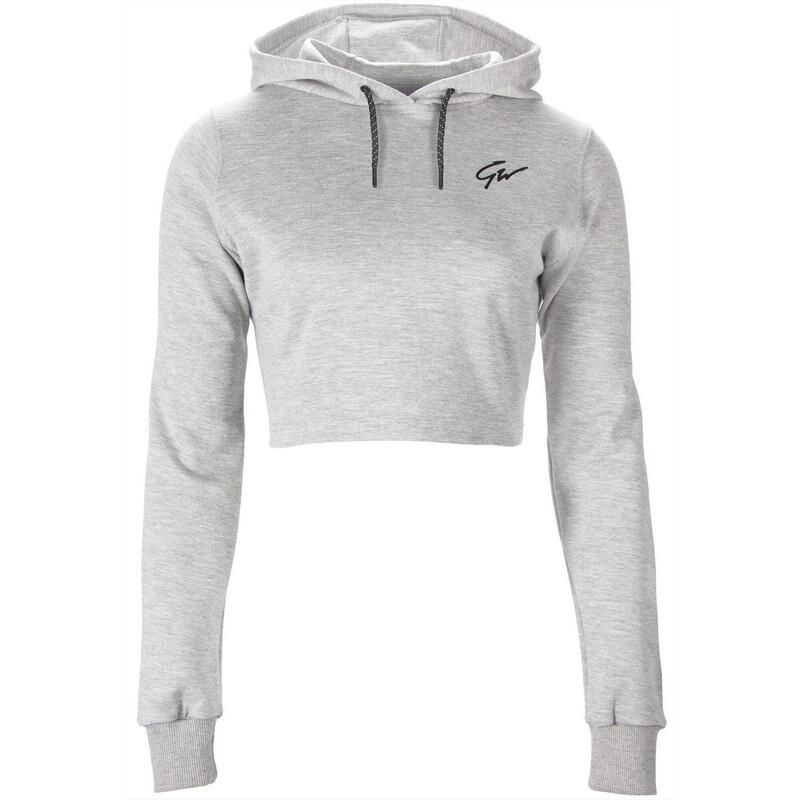 Crop-Top-Hoodie - Pixley - Grau