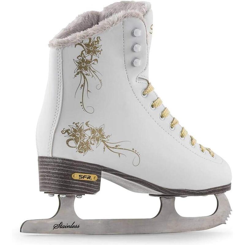 Glitra White Ice Skates - Size: UK 2