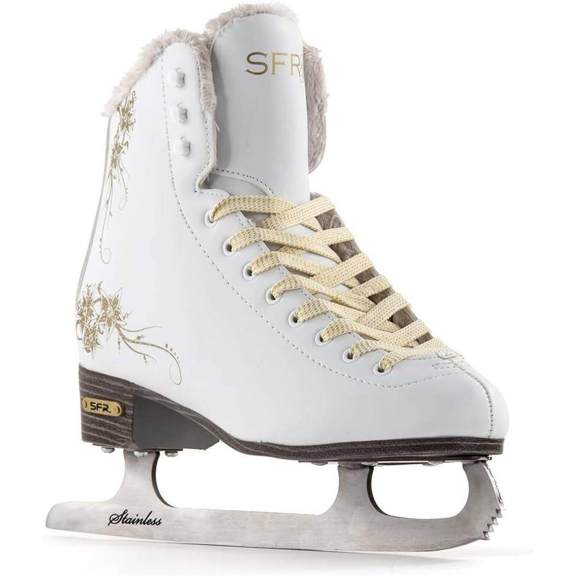 SFR Glitra White Ice Skates - Size: UK 5