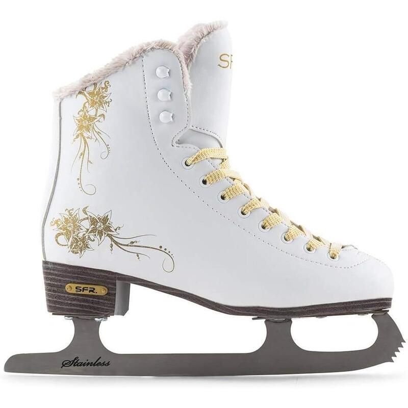 Glitra White Ice Skates - Size: UK 9