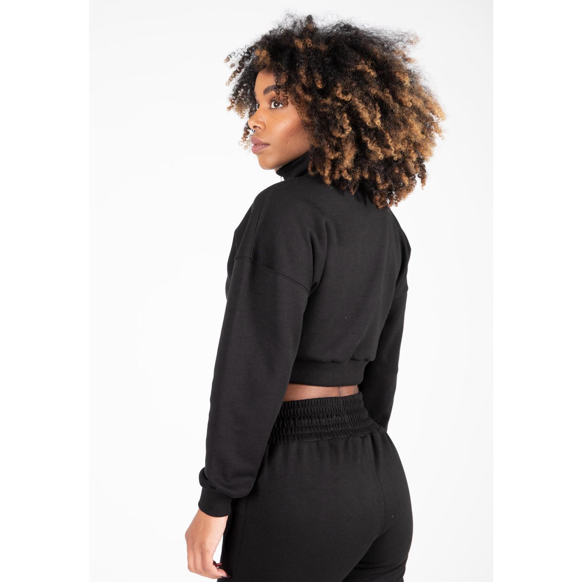 Gorilla Wear Felpa donna mezza zip crop Ocala