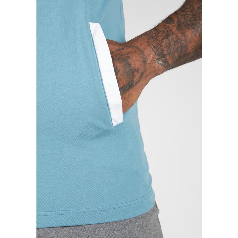 Oswego S/L Hooded T-shirt - Blue