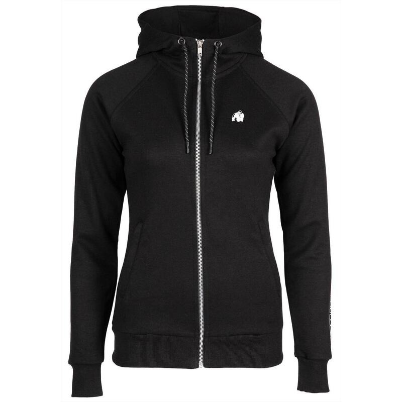 Marion Zipped Hoodie - Black - S