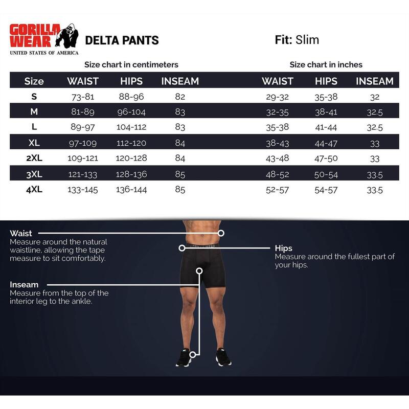 Spodnie fitness męskie Gorilla Wear Delta Pants