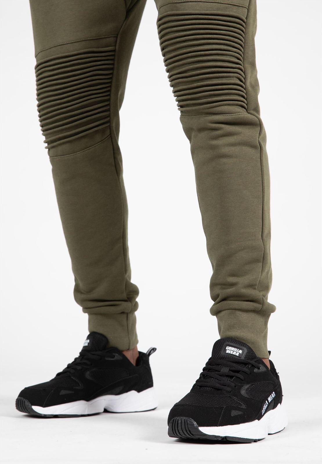 Pantalón Chándal Fitness Largo Hombre GORILLA WEAR Delta Verde 4/6