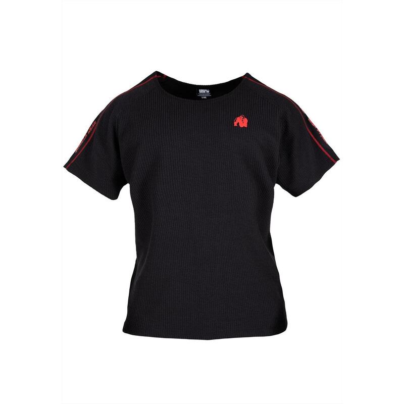 Buffalo Old School Workout Top - Black/Red