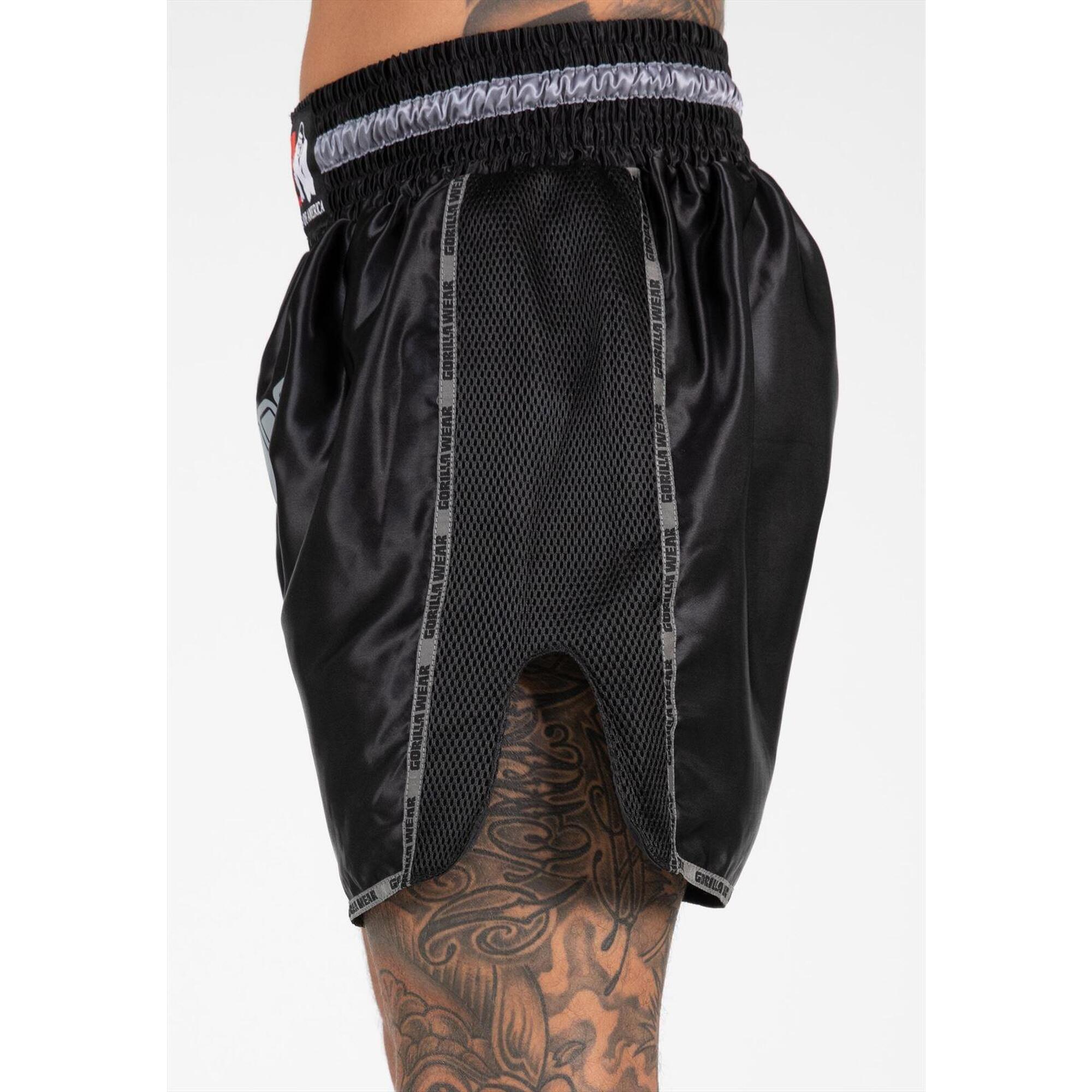 Piru Muay Thai Pantalones cortos Negro M Decathlon