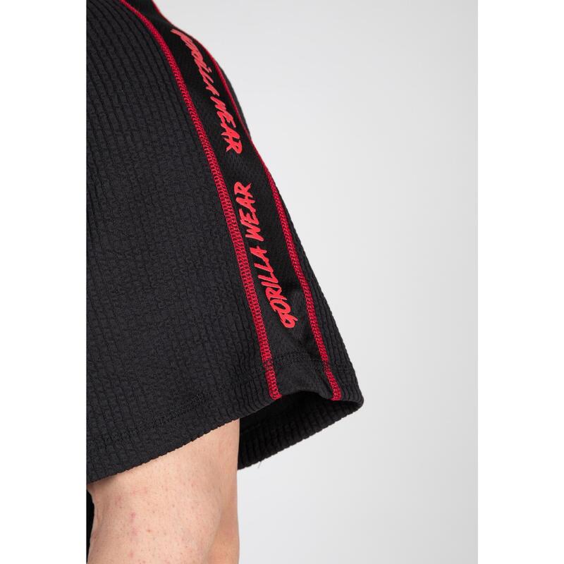 Buffalo Old School Workout Top - Black/Red