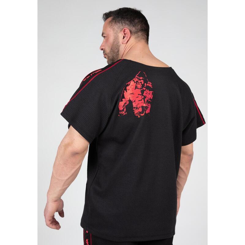 Buffalo Old School Workout Top - Black/Red
