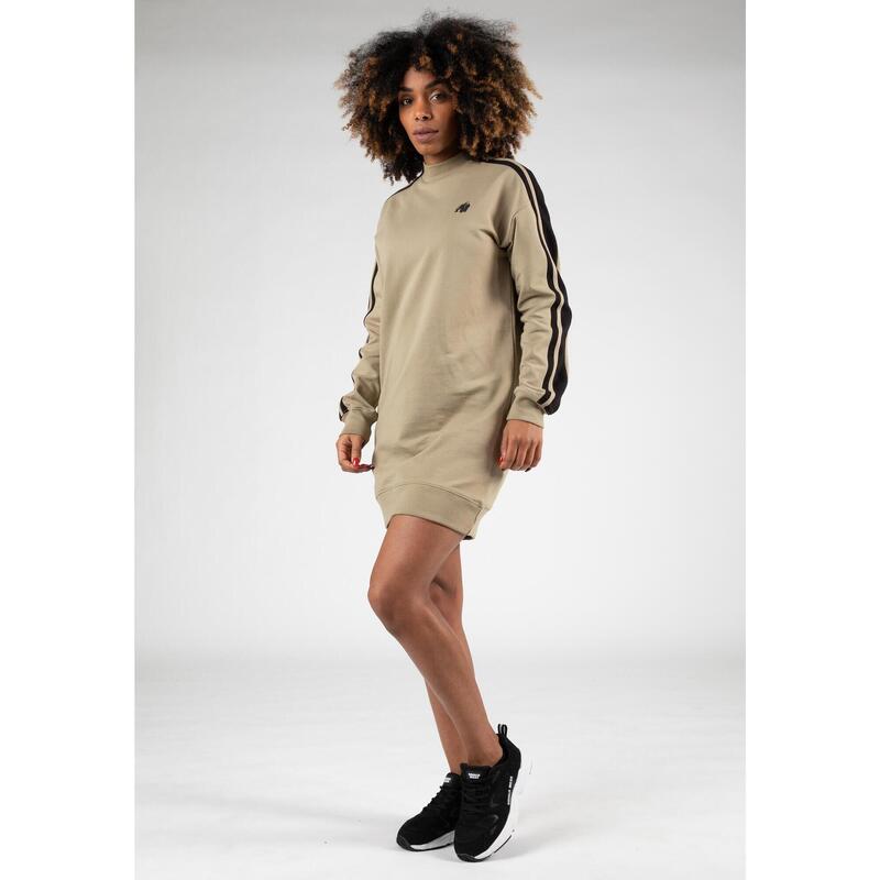 Isabella Sweatshirt Dress - Beige