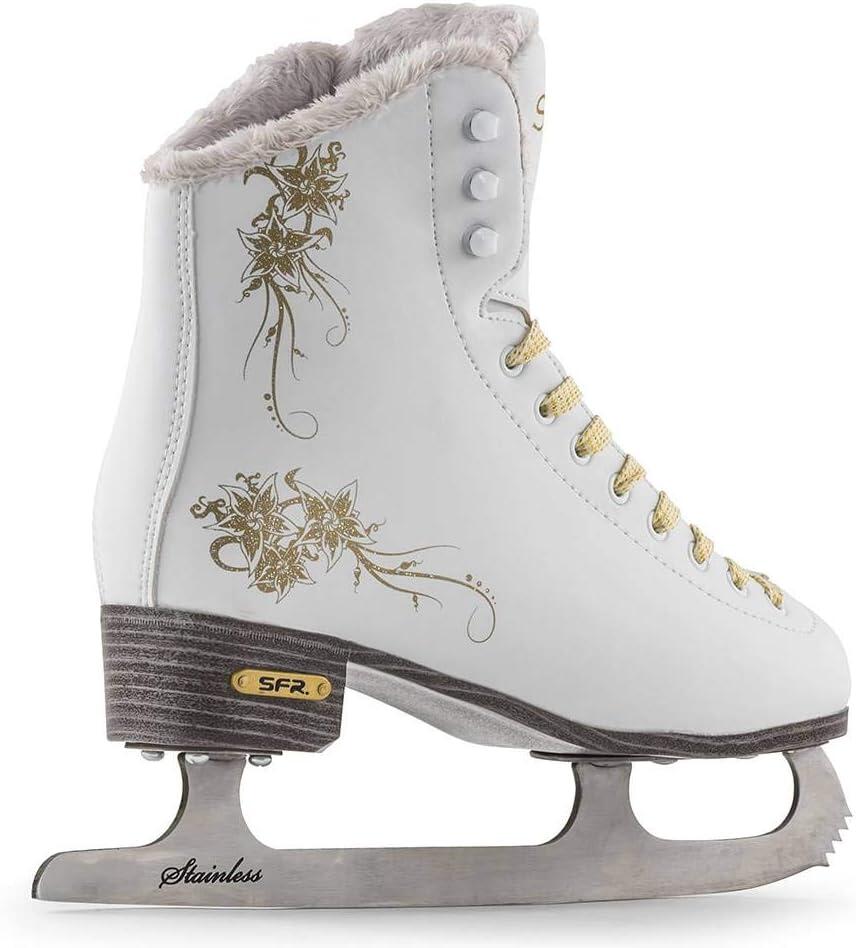 Glitra White Ice Skates - Size: UK 8 3/3