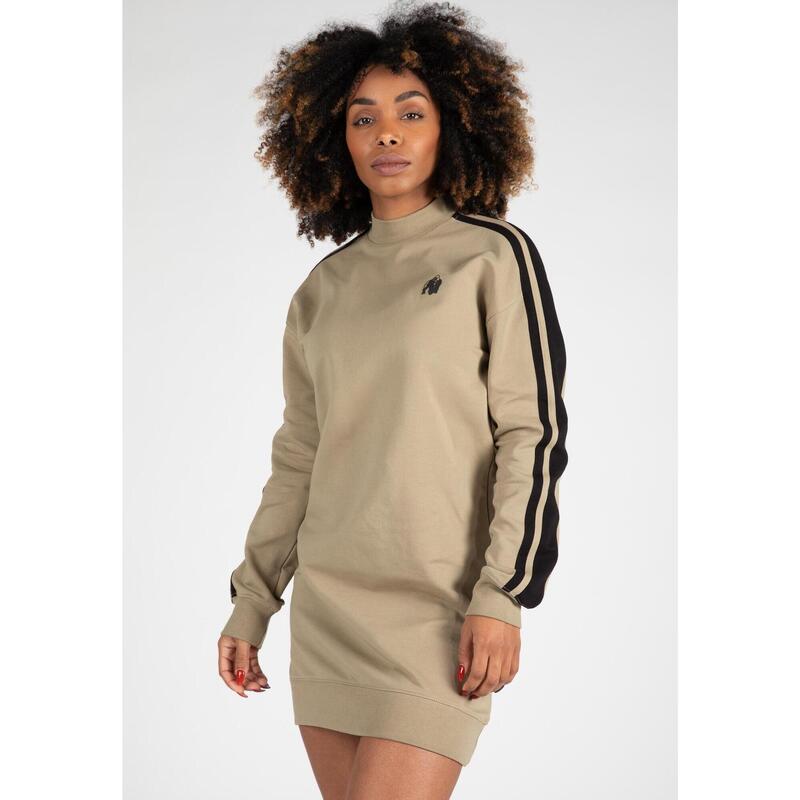 Isabella Sweatshirt Dress - Beige