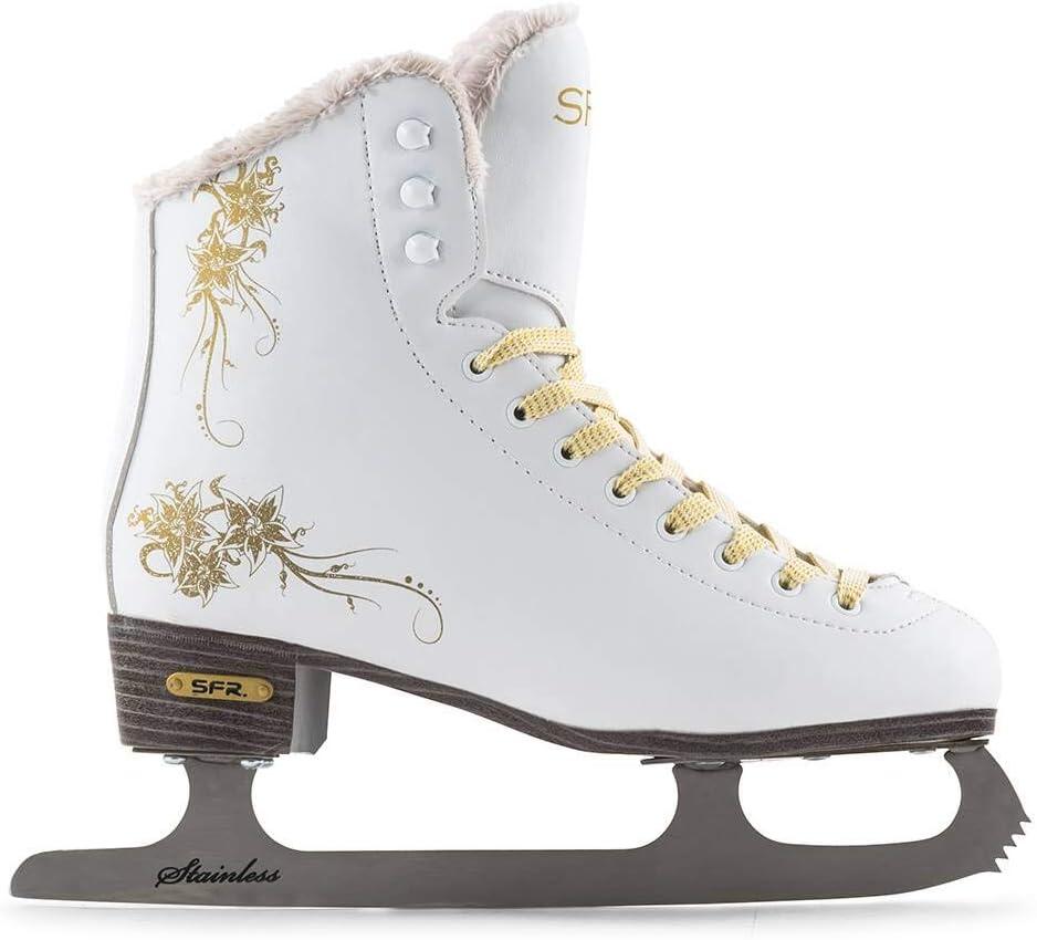 Glitra White Ice Skates - Size: UK 8 2/3