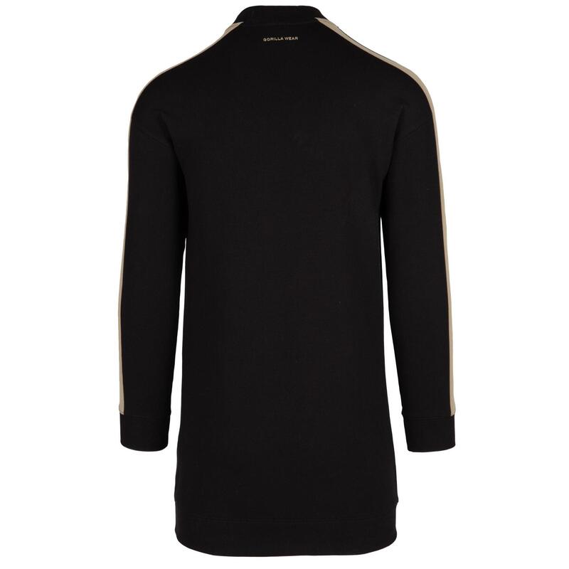 Isabella Sweatshirt Dress - Black