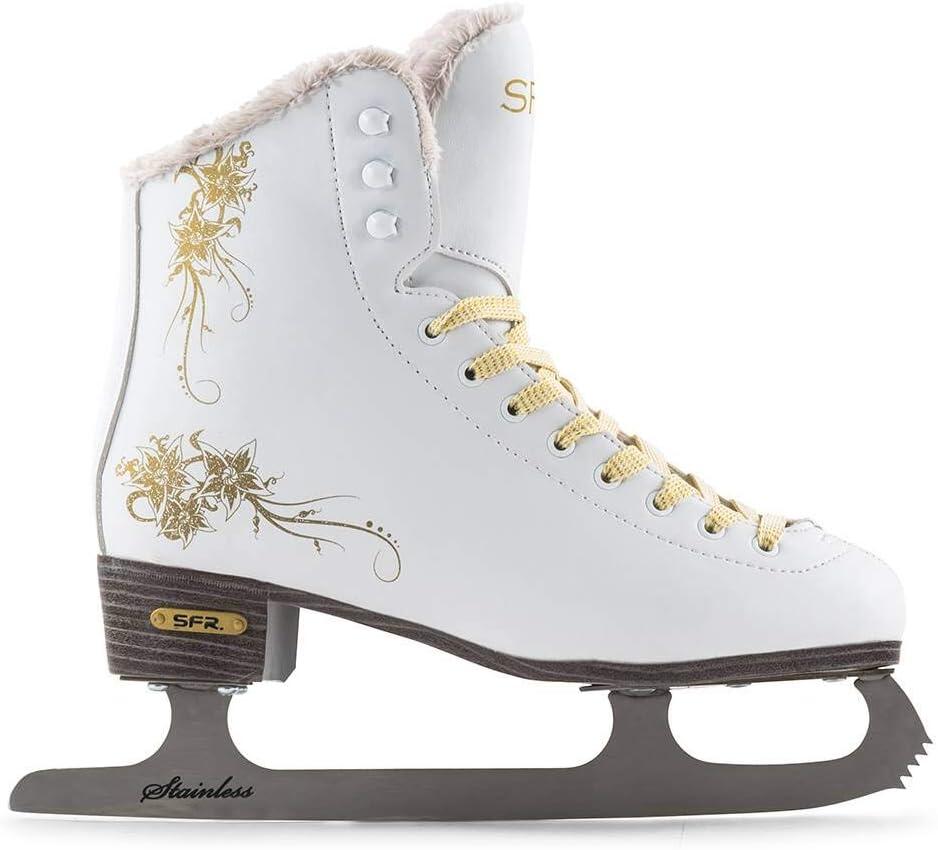 Glitra White Ice Skates - Size: UK 7 2/3