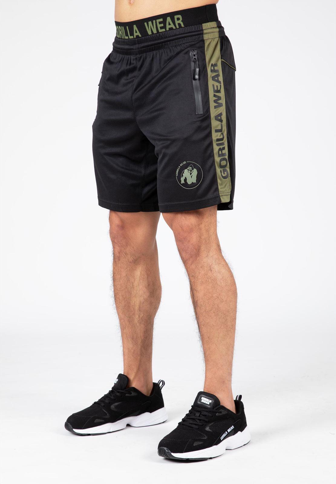 GORILLA WEAR Atlanta Shorts - Zwart/Groen