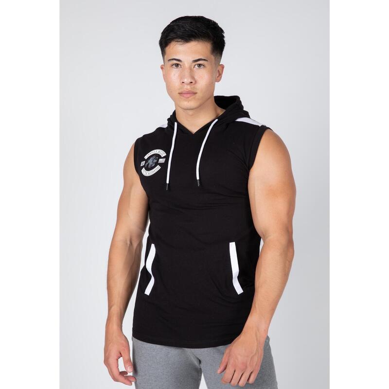 Bezrękawnik fitness męski Gorilla Wear Oswego Hooded z kapturem