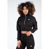 Ocala Cropped Half-Zip Sweatshirt - Black