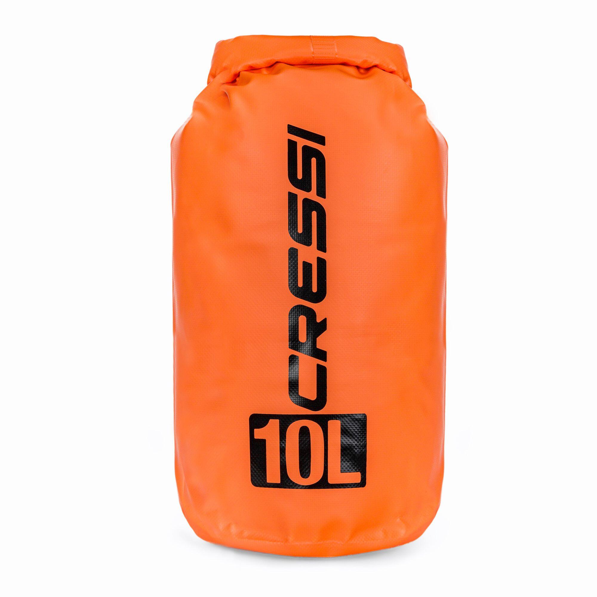 Cressi - Cressi Dry Bag 10 L - Sac Transport Kayak - Orange - 10 L - Decathlon
