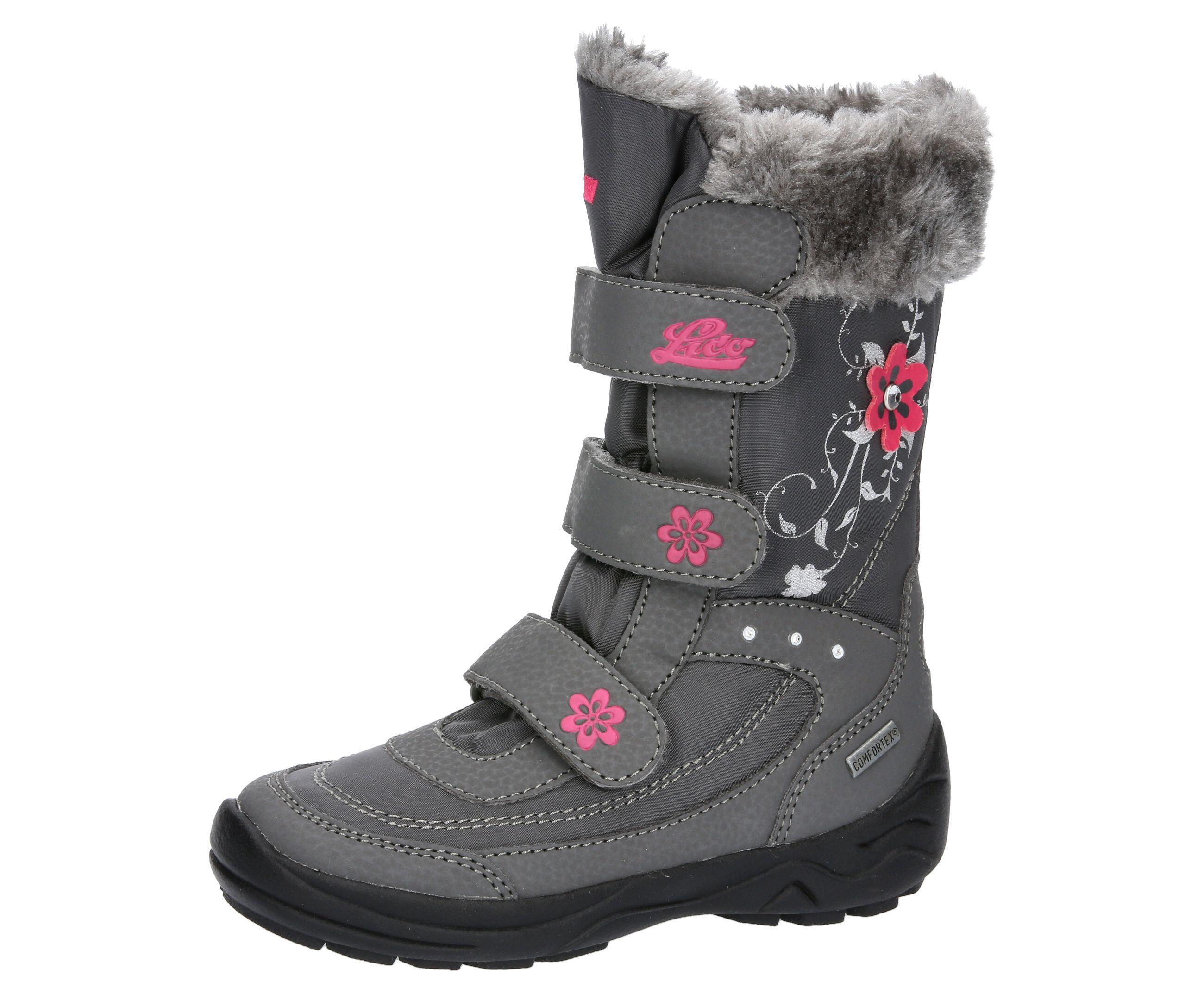 LICO LICO Mary V Girls' Winter Boots Nylon Waterproof Velcro TPR