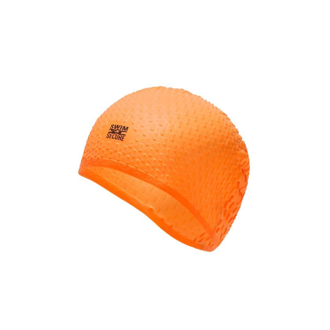 SWIM SECURE Bubble Swim Hat - Orange